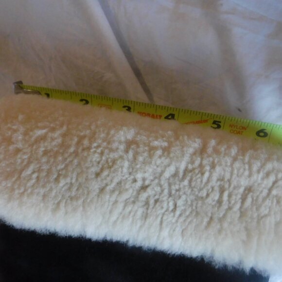 Women Black Leather Ugg Boots Interior Sheep skin Fur Lace Up womens Size 7 - Picture 12 of 14